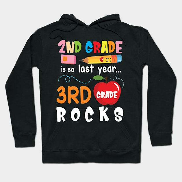 2nd Grade Is So Last Year 3rd Grade Rocks Students To School Hoodie by bakhanh123